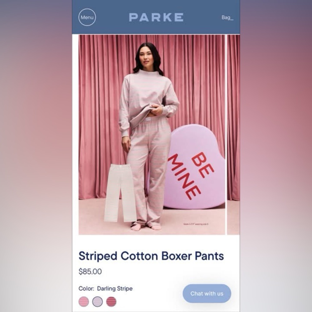 PARKE LAVENDER STRIPED PANTS 
VALENTINE’S DAY DROP
‼️TRADE‼️